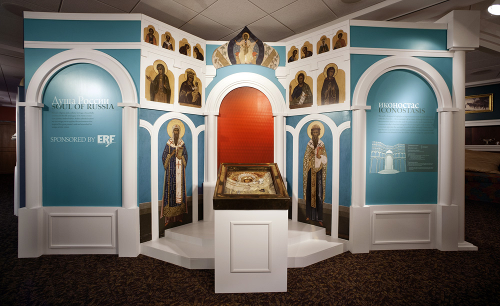 Iconostasis at the Faberge exhibit